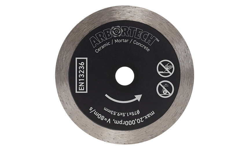 75 mm x 1.5 mm Diamond Disc for MG1000 Mini Grinder