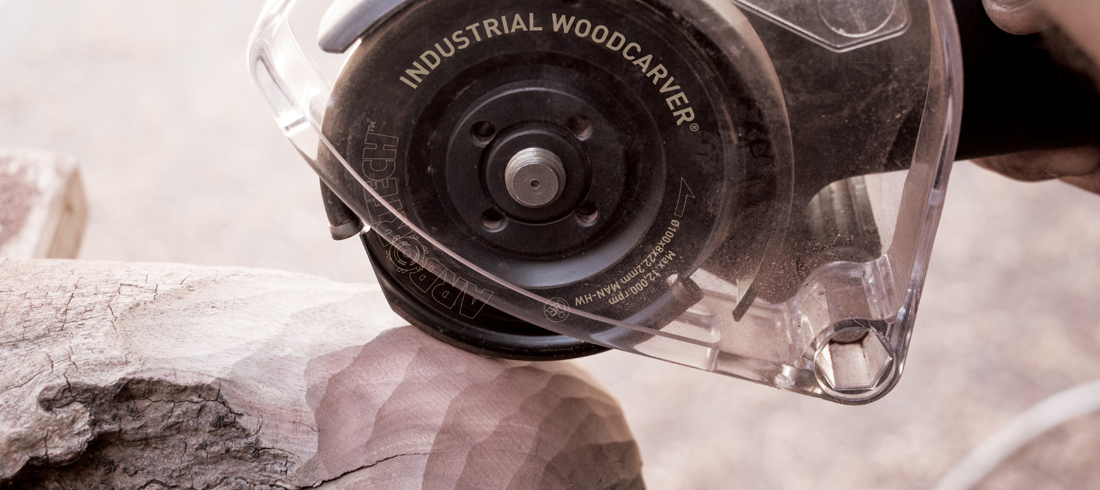 Schutzhaube Arbortech Industrial blade Woodcarver Pro Kit inkl 