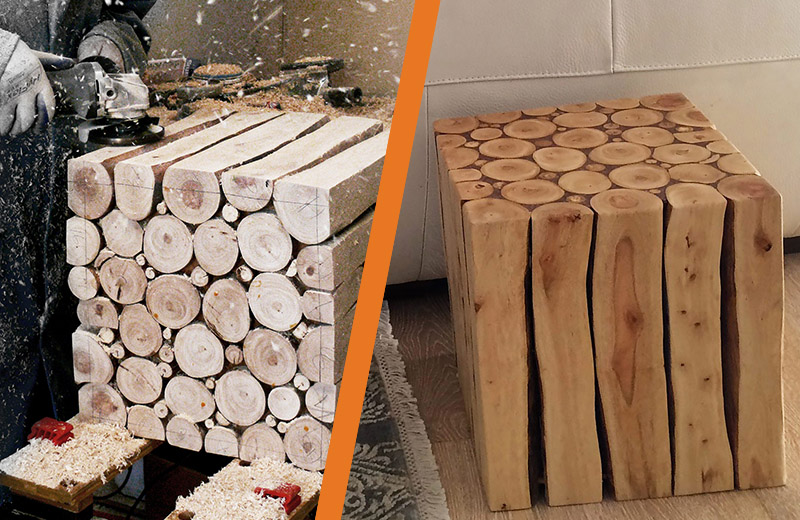 Tree Limbs to Side Table