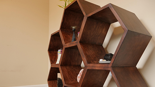 Honeycomb Bookshelves
