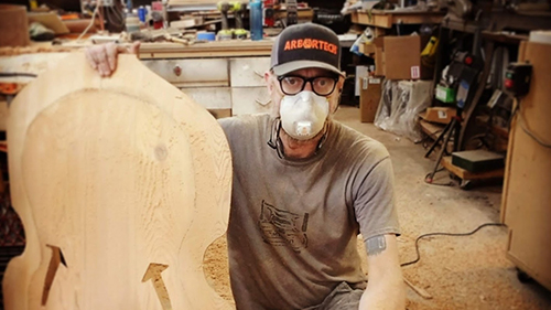 DIY Upright Bass Made From 
