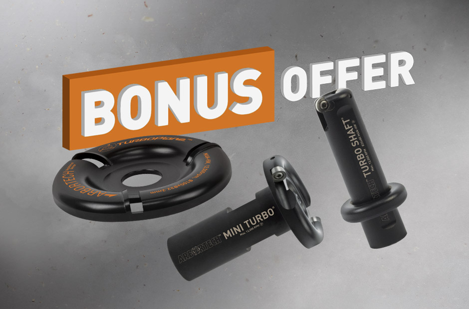 Arbortech Turbo Range Bonus Offer