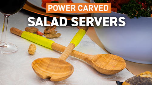Power Carved Salad Servers
