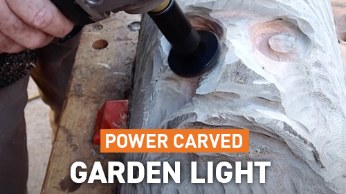 Power Carved Garden Light