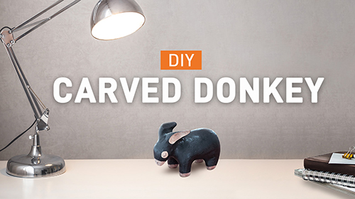 Carve A Donkey Figurine