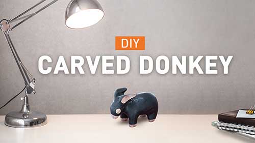 Carving a Donkey Figurine
