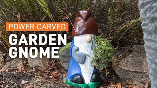 Powercarved Garden Gnome