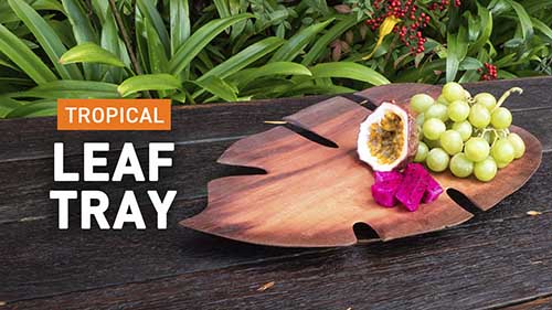 Tropical Leaf Serving Tray