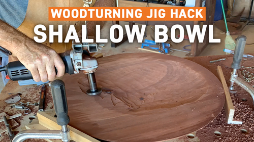 Carving a Shallow Bowl Turning Jig