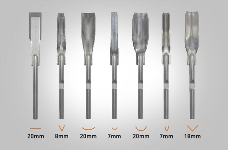 Full Chisel Set and Pouch